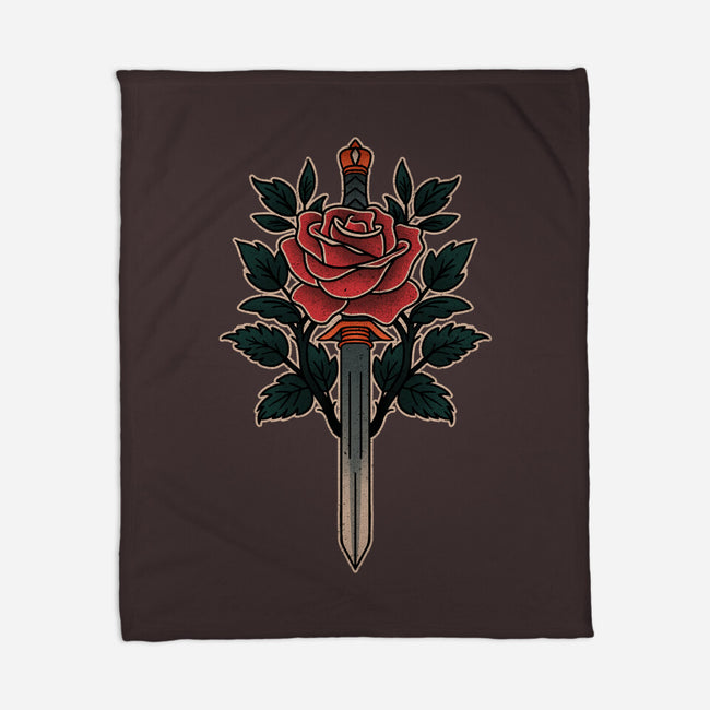 Blade Of Roses-None-Fleece-Blanket-fanfreak1