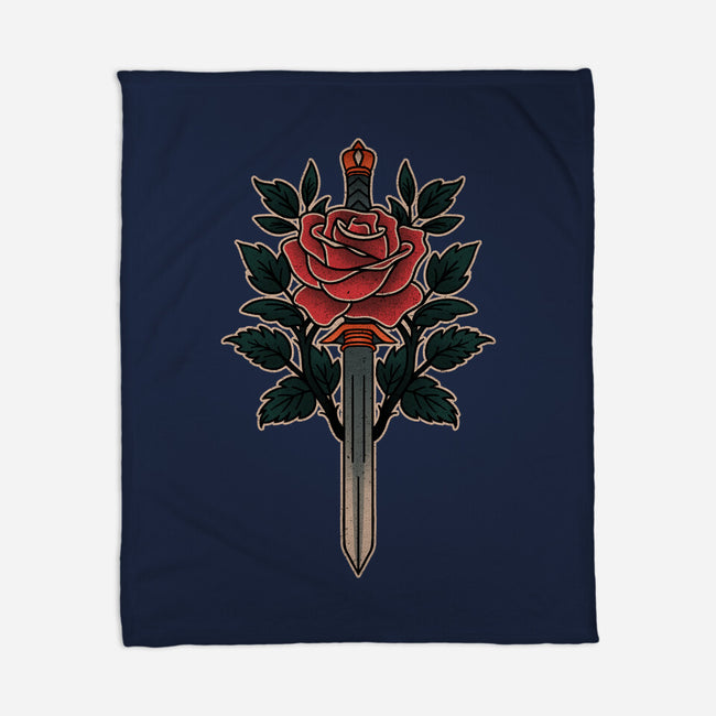 Blade Of Roses-None-Fleece-Blanket-fanfreak1