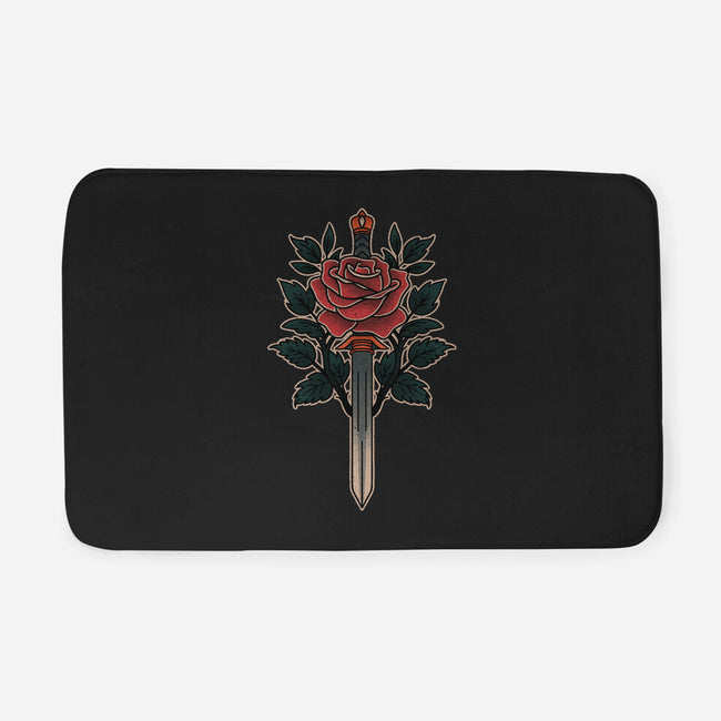 Blade Of Roses-None-Memory Foam-Bath Mat-fanfreak1