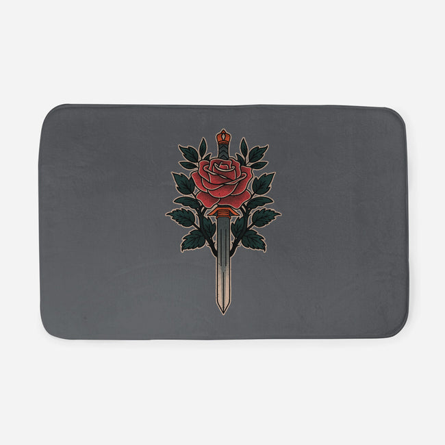 Blade Of Roses-None-Memory Foam-Bath Mat-fanfreak1