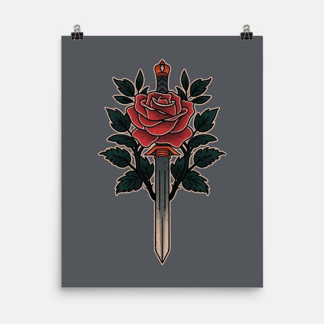 Blade Of Roses-None-Matte-Poster-fanfreak1