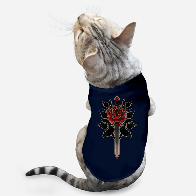 Blade Of Roses-Cat-Basic-Pet Tank-fanfreak1