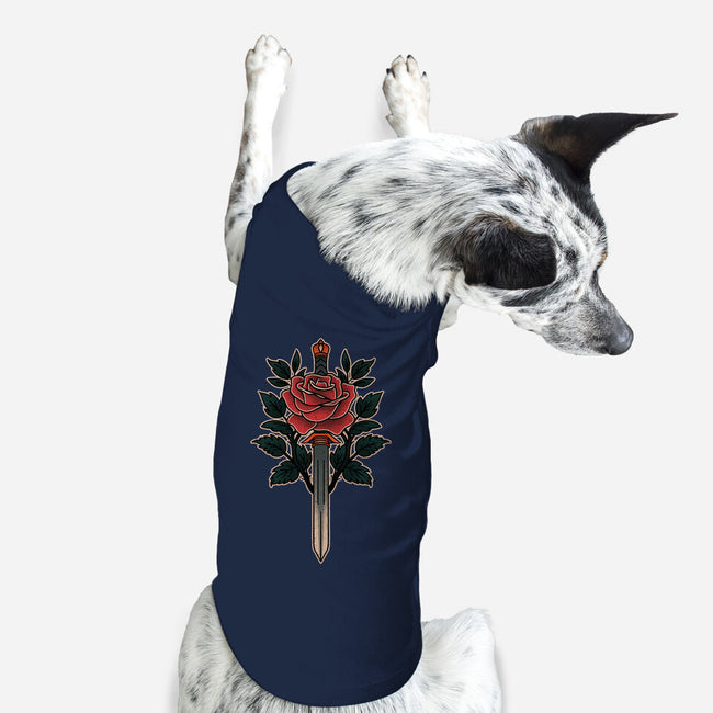 Blade Of Roses-Dog-Basic-Pet Tank-fanfreak1