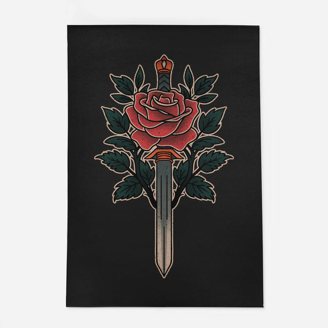 Blade Of Roses-None-Indoor-Rug-fanfreak1