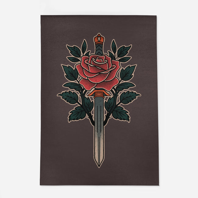 Blade Of Roses-None-Indoor-Rug-fanfreak1