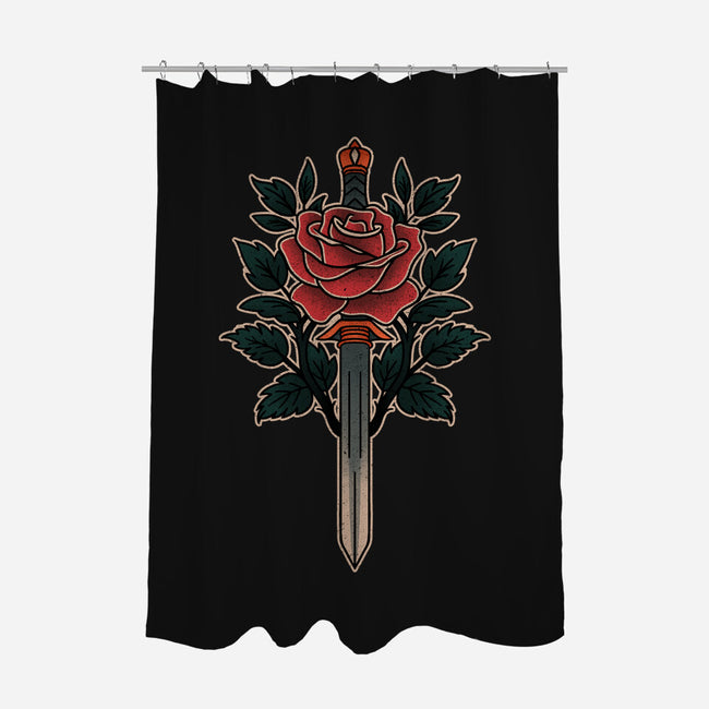 Blade Of Roses-None-Polyester-Shower Curtain-fanfreak1