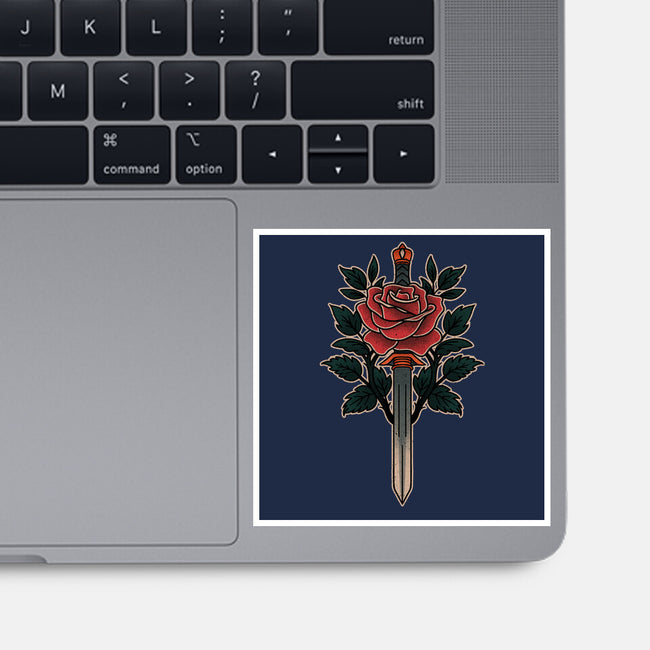 Blade Of Roses-None-Glossy-Sticker-fanfreak1