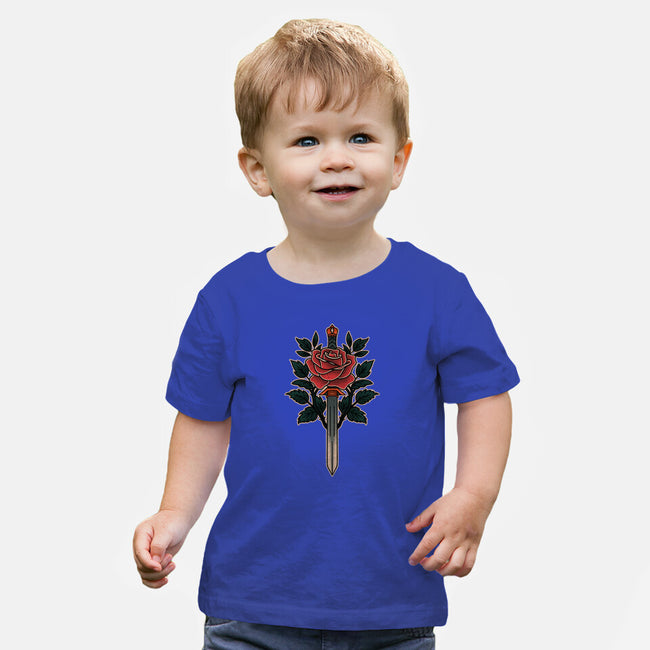 Blade Of Roses-Baby-Basic-Tee-fanfreak1