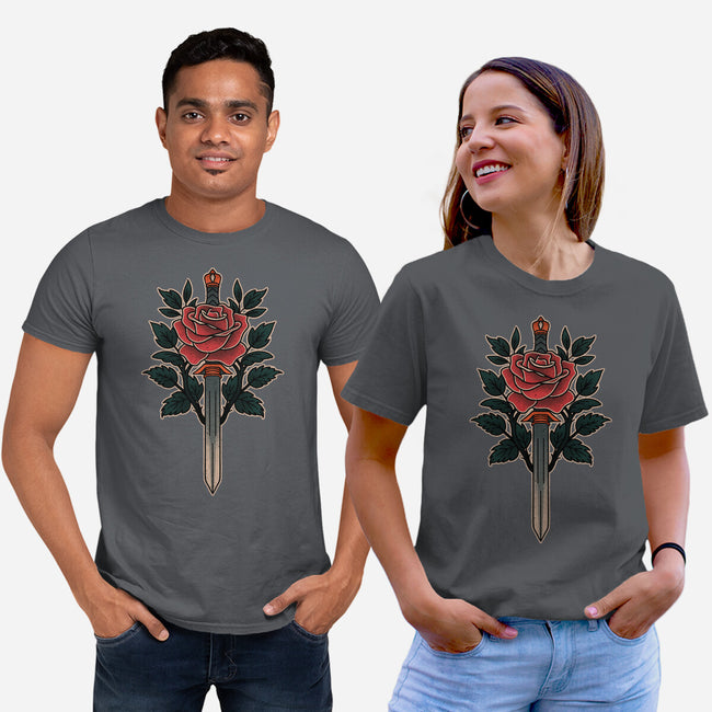 Blade Of Roses-Unisex-Basic-Tee-fanfreak1