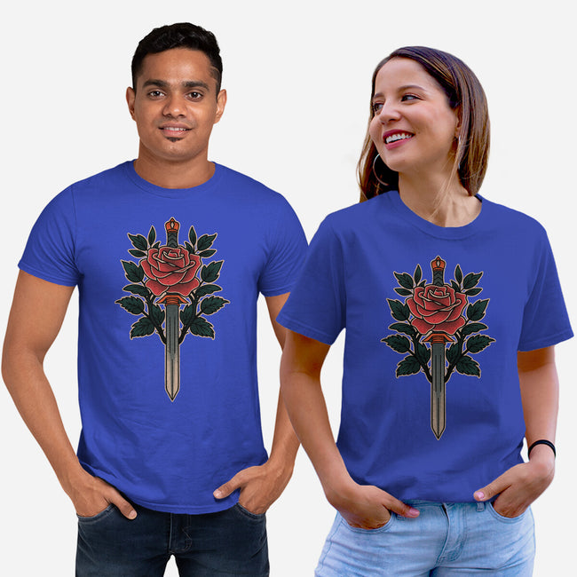 Blade Of Roses-Unisex-Basic-Tee-fanfreak1