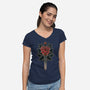 Blade Of Roses-Womens-V-Neck-Tee-fanfreak1