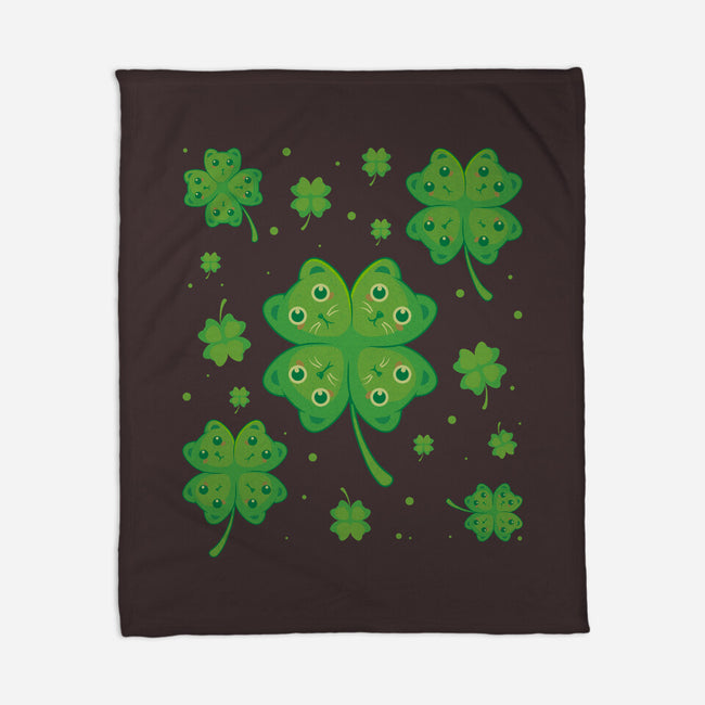 Lucky Kittens-None-Fleece-Blanket-erion_designs