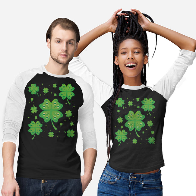 Lucky Kittens-Unisex-Baseball-Tee-erion_designs