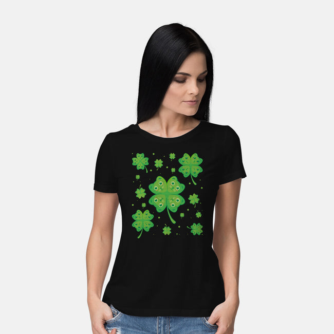 Lucky Kittens-Womens-Basic-Tee-erion_designs