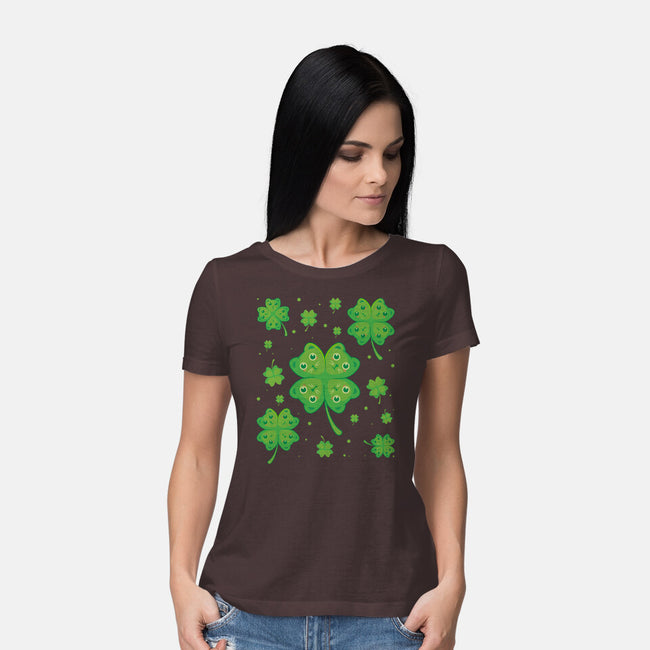 Lucky Kittens-Womens-Basic-Tee-erion_designs