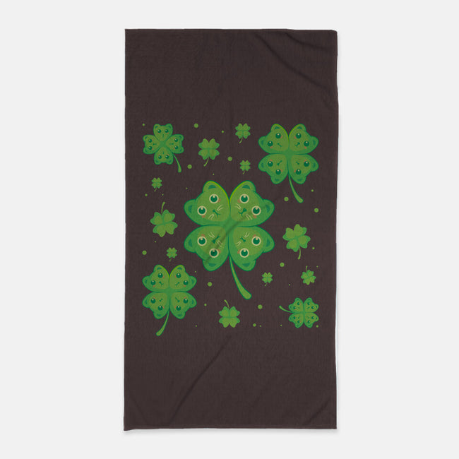 Lucky Kittens-None-Beach-Towel-erion_designs