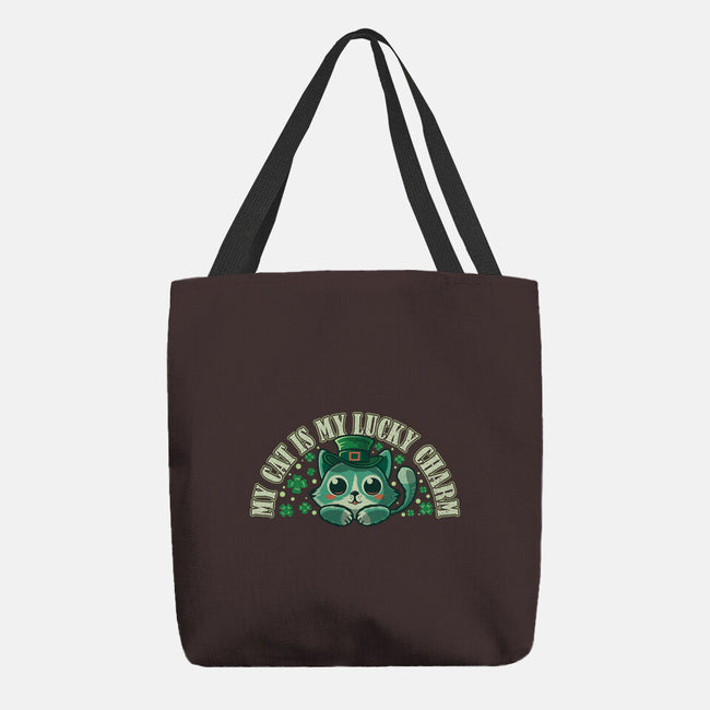 My Cat Is My Lucky Charm-None-Basic Tote-Bag-erion_designs