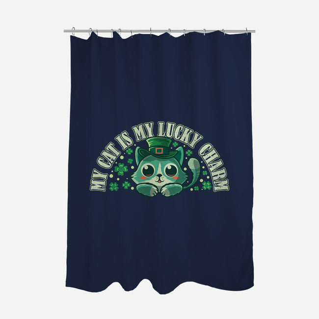 My Cat Is My Lucky Charm-None-Polyester-Shower Curtain-erion_designs