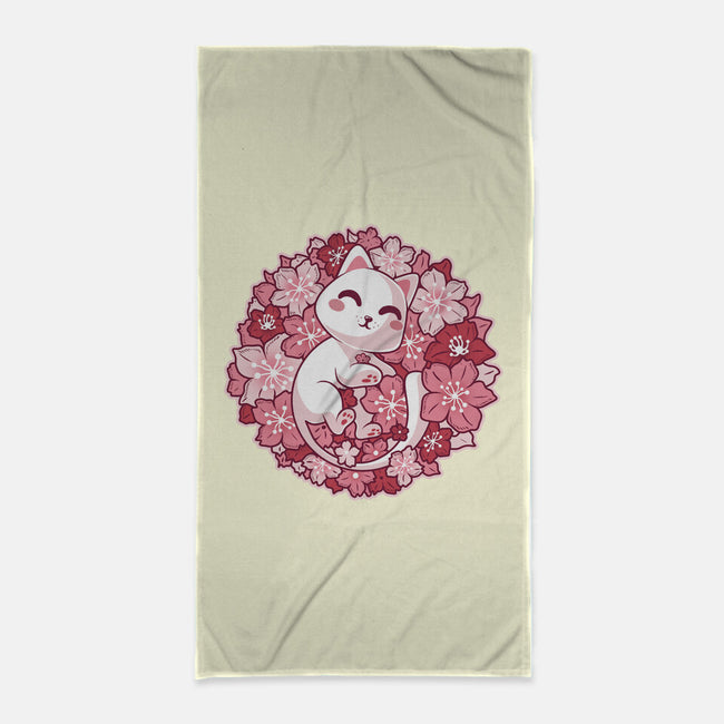 Spring Kittens-None-Beach-Towel-erion_designs