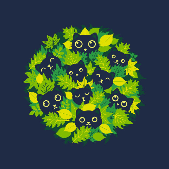 Spring Leaf Kittens-None-Indoor-Rug-erion_designs