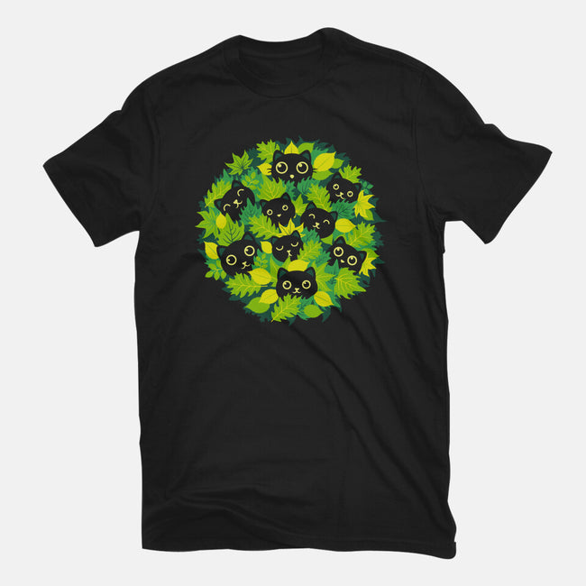 Spring Leaf Kittens-Youth-Basic-Tee-erion_designs