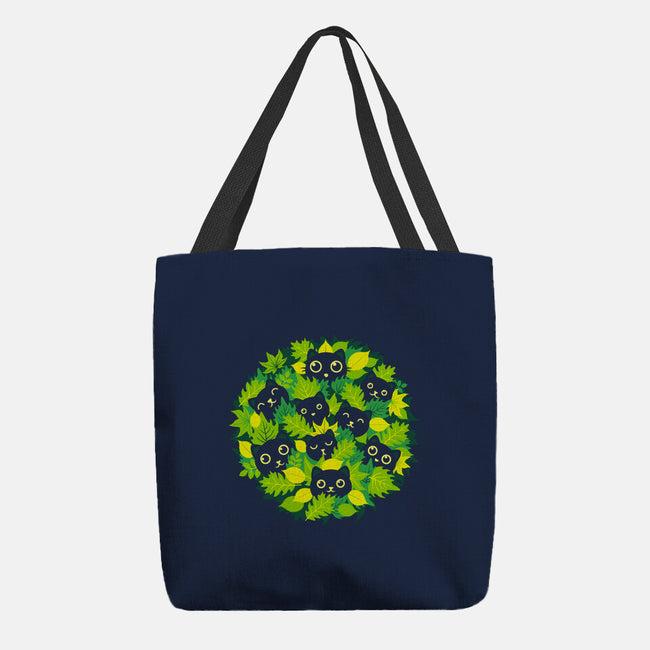 Spring Leaf Kittens-None-Basic Tote-Bag-erion_designs