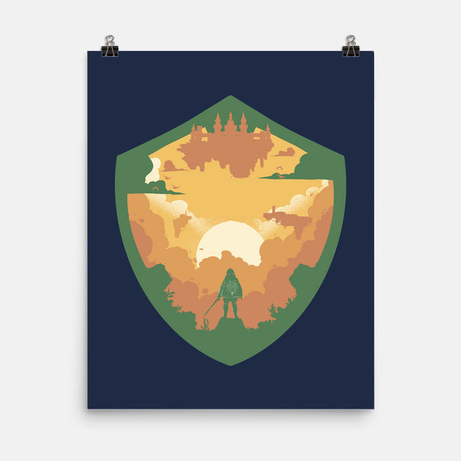 Hylian Shield-None-Matte-Poster-RamenBoy