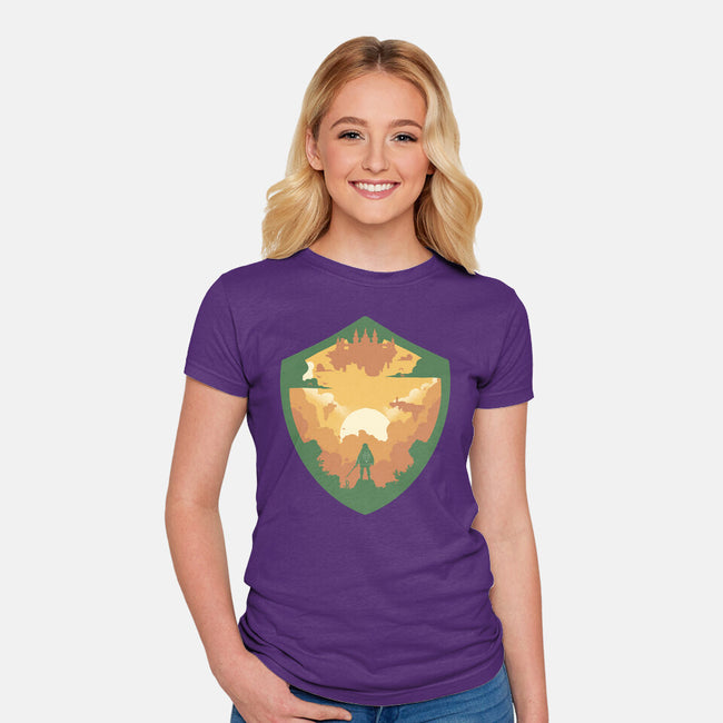 Hylian Shield-Womens-Fitted-Tee-RamenBoy