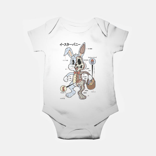 Easter Bunny Anatomy-Baby-Basic-Onesie-Firebrander