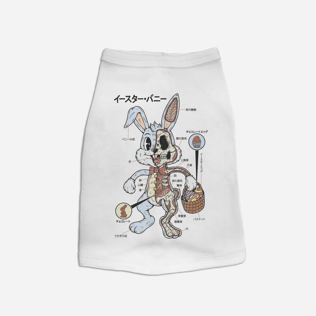 Easter Bunny Anatomy-Dog-Basic-Pet Tank-Firebrander