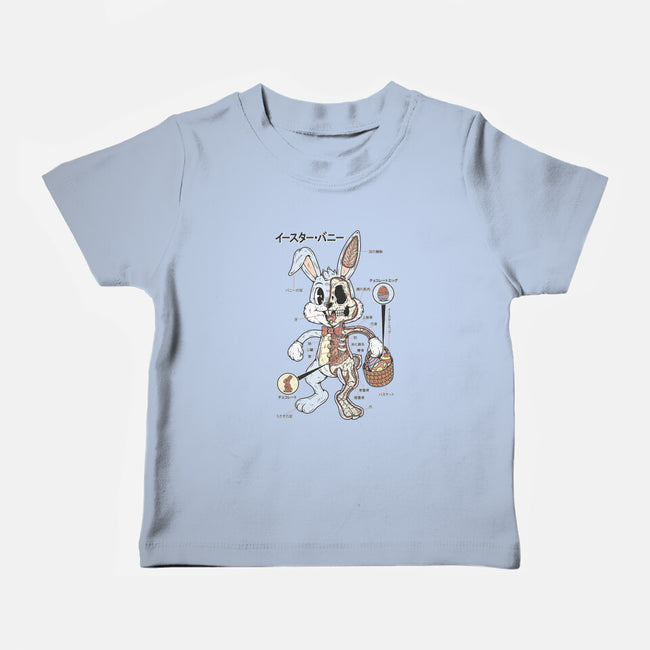 Easter Bunny Anatomy-Baby-Basic-Tee-Firebrander