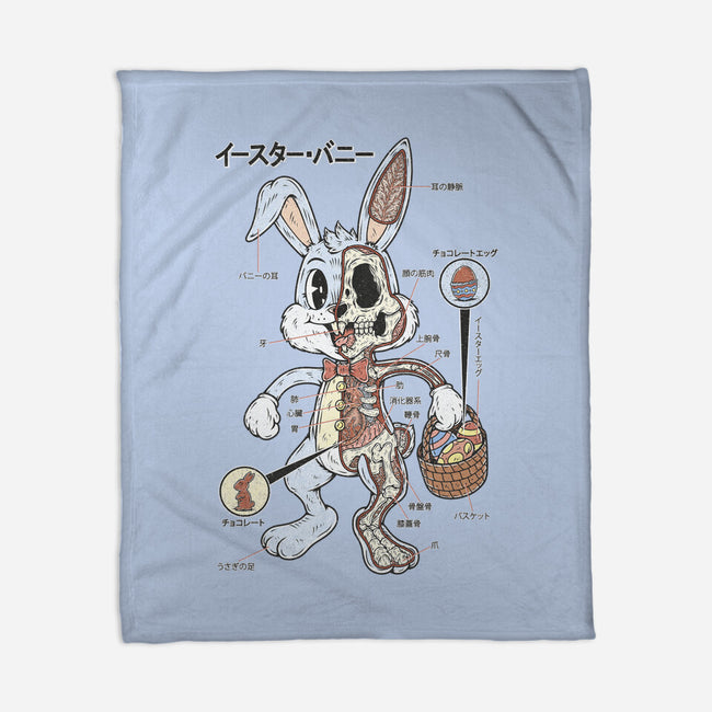 Easter Bunny Anatomy-None-Fleece-Blanket-Firebrander