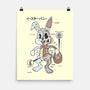 Easter Bunny Anatomy-None-Matte-Poster-Firebrander