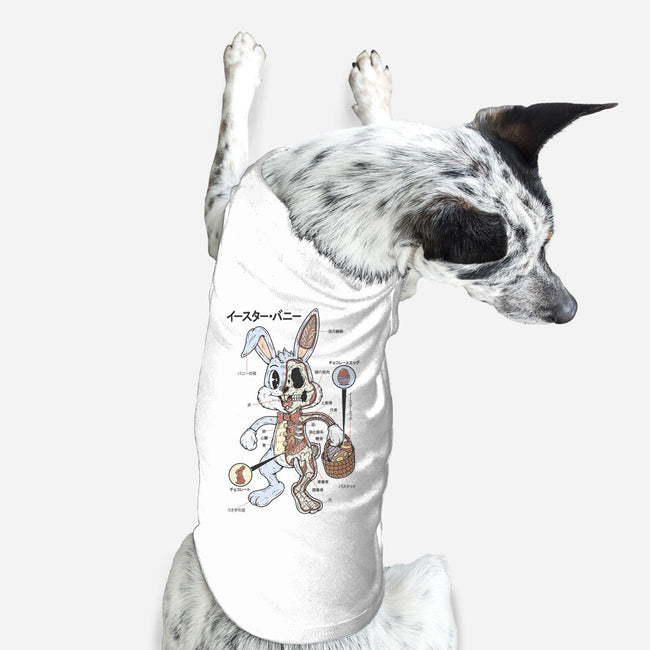 Easter Bunny Anatomy-Dog-Basic-Pet Tank-Firebrander