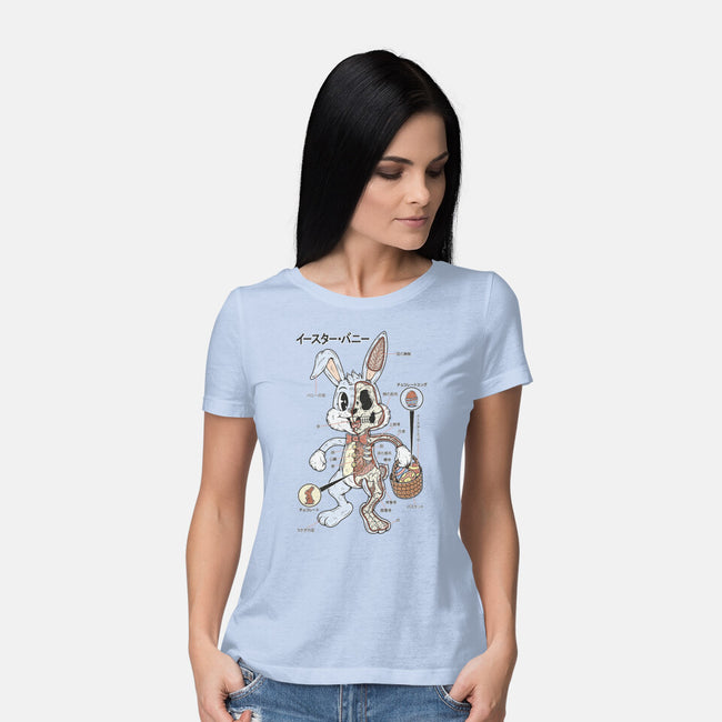 Easter Bunny Anatomy-Womens-Basic-Tee-Firebrander