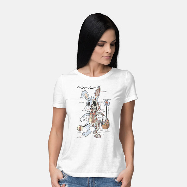 Easter Bunny Anatomy-Womens-Basic-Tee-Firebrander