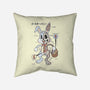 Easter Bunny Anatomy-None-Removable Cover-Throw Pillow-Firebrander