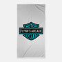 Flynns Arcade-None-Beach-Towel-Melonseta