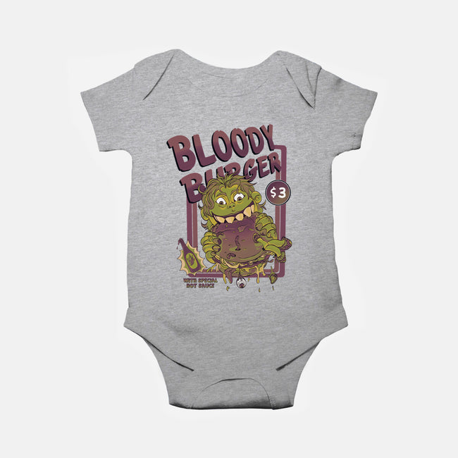 Burger Monster-Baby-Basic-Onesie-MeanMonkey