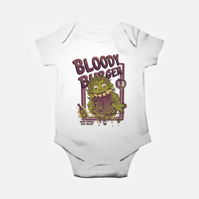 Burger Monster-Baby-Basic-Onesie-MeanMonkey