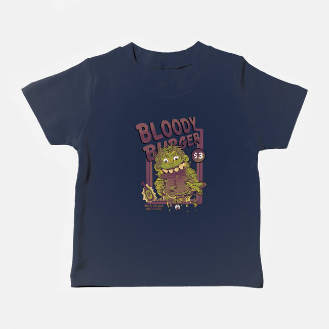 Burger Monster-Baby-Basic-Tee-MeanMonkey