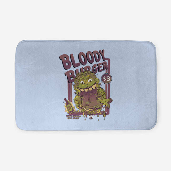 Burger Monster-None-Memory Foam-Bath Mat-MeanMonkey