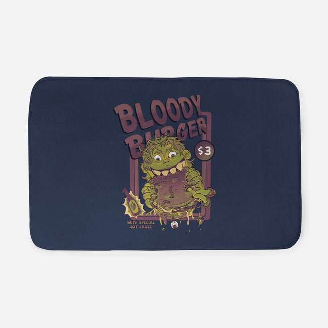 Burger Monster-None-Memory Foam-Bath Mat-MeanMonkey