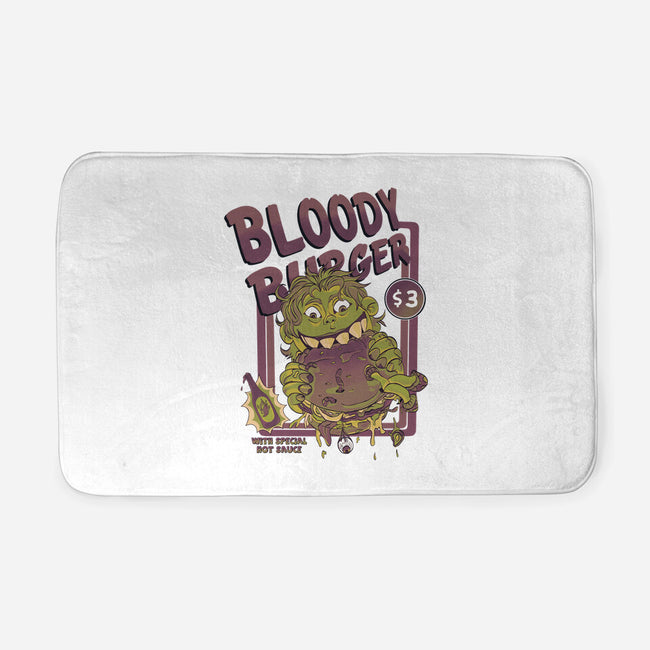 Burger Monster-None-Memory Foam-Bath Mat-MeanMonkey