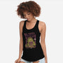 Burger Monster-Womens-Racerback-Tank-MeanMonkey