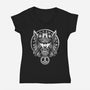 God Of Lightning And Thunder-Womens-V-Neck-Tee-DrMonekers