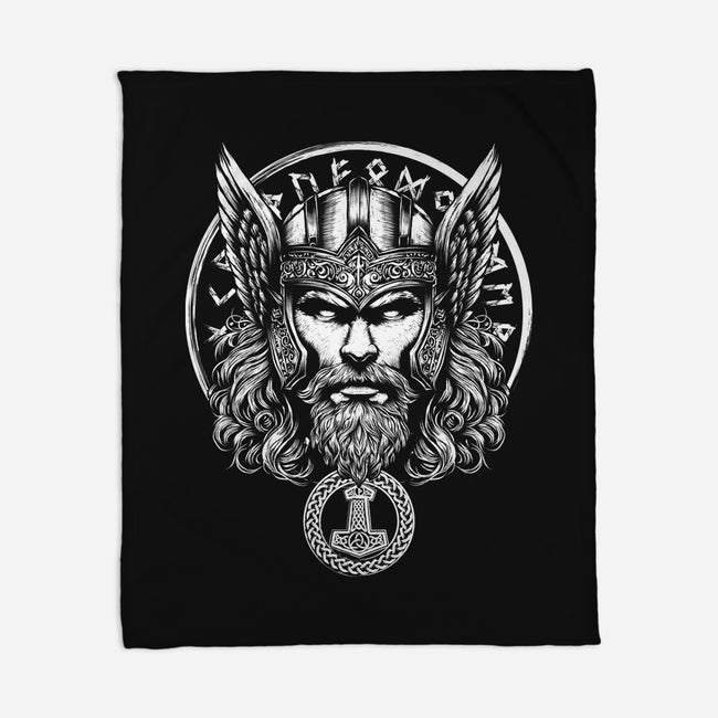 God Of Lightning And Thunder-None-Fleece-Blanket-DrMonekers