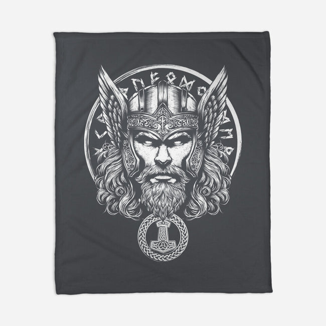 God Of Lightning And Thunder-None-Fleece-Blanket-DrMonekers