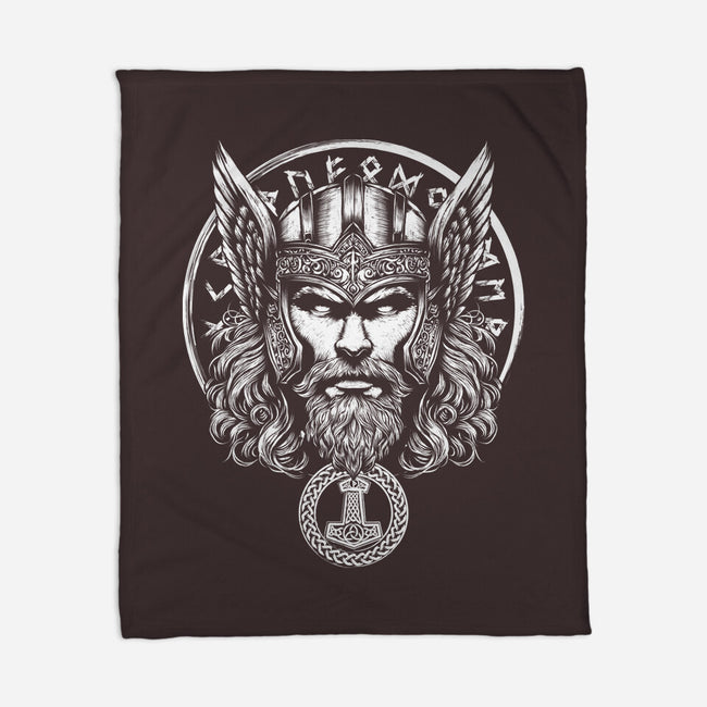 God Of Lightning And Thunder-None-Fleece-Blanket-DrMonekers