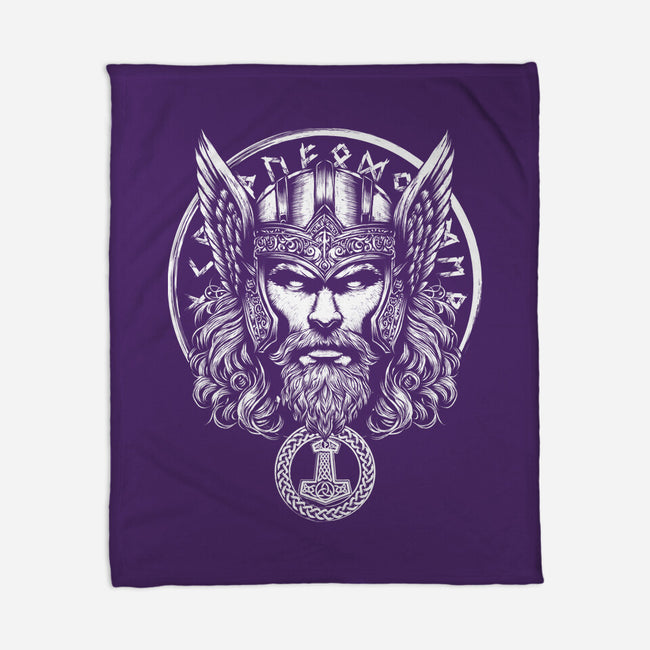 God Of Lightning And Thunder-None-Fleece-Blanket-DrMonekers